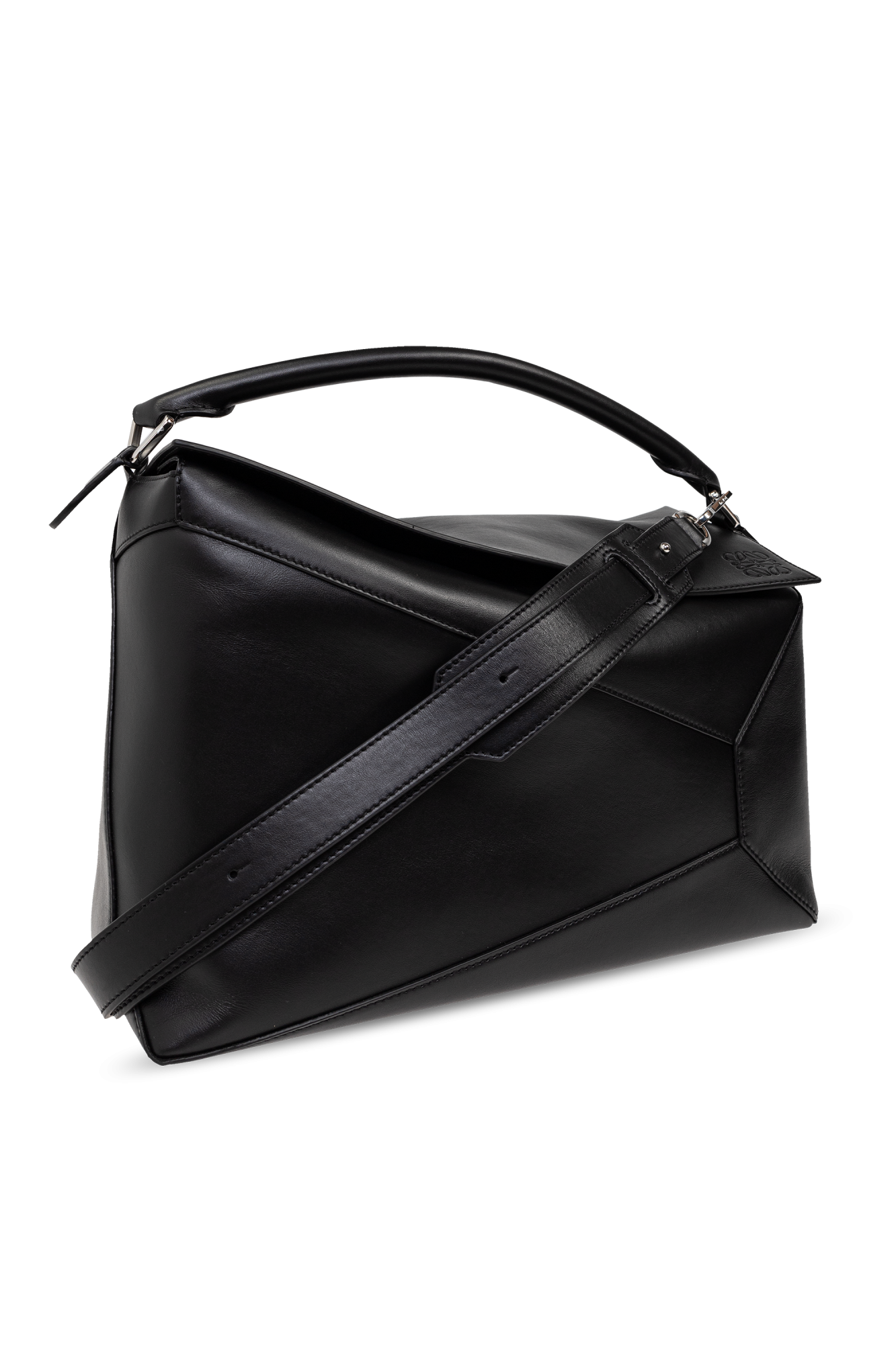 Black 'Puzzle Edge Large' Shoulder Bag Loewe - LOEWE Boat Black 'Puzzle Edge Large' Shoulder Bag Loewe - LOEWE Boat